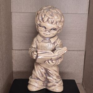 Vintage 1991 Bill Mack Ceramic FANNYKINS Rocket Scientist Boy Statue/Figurine